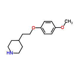 4-[2-(4-Methoxyphenoxy)ethyl]piperidine Structure
