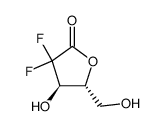 2-脱氧-2,2-二氟-D-赤式戊呋喃酮糖-3,5-二醇结构式