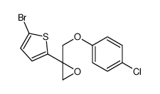 2-(5-bromothiophen-2-yl)-2-[(4-chlorophenoxy)methyl]oxirane Structure