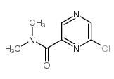 6-氯-N,N-二甲基-2-吡嗪甲酰胺结构式