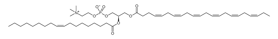 3,5,9-Trioxa-4-phosphahentriaconta-13,16,19,22,25,28-hexaen-1-aminium, 4-hydroxy-N,N,N-trimethyl-10-oxo-7-[(1-oxo-9-octadecenyl)oxy]-, inner salt, 4-oxide, [R-(all-Z)] Structure