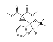 dimethyl 1-(1-trimethylsiloxy-1-phenyl-2,2,2-trifluoroethyl)cyclopropene-3,3-dicarboxylate Structure