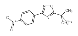 5-叔丁基-3-(4-硝基苯基)-1,2,4-恶二唑结构式