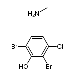 2,6-dibromo-3-chlorophenol compound with methanamine结构式