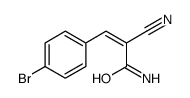 (E)-3-(4-溴苯基)-2-氰基丙烯酰胺结构式