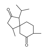(1S,4R,8R)-1,8-dimethyl-4-propan-2-ylspiro[4.5]decane-3,9-dione Structure