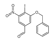 3-苄氧基-4-碘-5-硝基-苯甲醛结构式