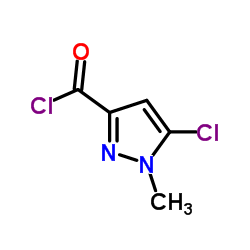 5-Chloro-1-methyl-1H-pyrazole-3-carbonyl chloride结构式