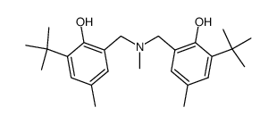 methylamino-N,N-bis(2-methylene-4-methyl-6-tert-butylphenol) Structure