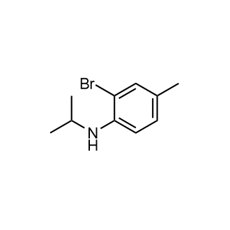 2-溴-4-甲基-n-(丙-2-基)苯胺结构式
