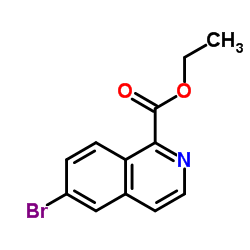 6-溴异喹啉-1-甲酸乙酯结构式
