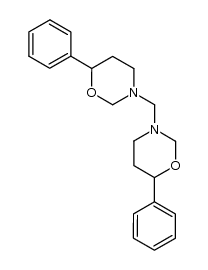 bis-(6-phenyl-dihydro-[1,3]oxazin-3-yl)-methane结构式