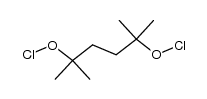 2,5-dihypochloro-2,5-dimethylhexane Structure