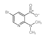 5-溴-N,N-二甲基-3-硝基吡啶-2-胺结构式