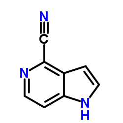 1H-吡咯并[3,2-c]吡啶-4-甲腈结构式