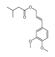 [(E)-3-(3,4-dimethoxyphenyl)prop-2-enyl] 3-methylbutanoate结构式