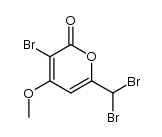 3-bromo-6-bromomethyl-4-methoxy-2-pyrone结构式