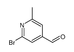 2-bromo-6-methylpyridine-4-carbaldehyde Structure