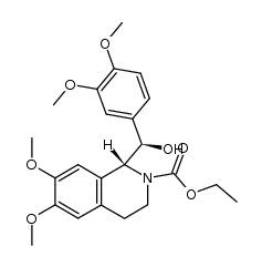 (+)-threo-N-(ethoxycarbonyl)hydroxynorlaudanosine Structure