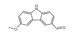 3-formyl-6-methoxycarbazole Structure