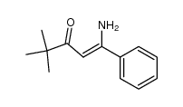 1-amino-4,4-dimethyl-1-phenyl-1-penten-3-one结构式