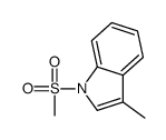 3-methyl-1-methylsulfonylindole结构式