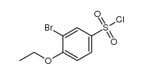 1-bromo-2-ethoxybenzene-5-sulfonyl chloride Structure