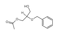 <(R)-2-(benzyloxy)-3-hydroxypropyl> acetate结构式