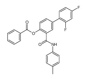 [4-(2,4-difluorophenyl)-2-[(4-methylphenyl)carbamoyl]phenyl] benzoate Structure