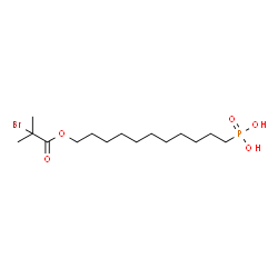 [11-[(2-Bromo-2-methylpropanoyl)oxy]undecyl]phosphonic Acid Structure