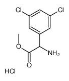 2-氨基-2-(3,5-二氯苯基)乙酸甲酯盐酸盐结构式