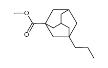 methyl 3-propyl-1-adamantanecarboxylate结构式