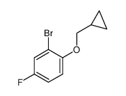4-Fluoro-2-bromophenol methylcyclopropyl ether structure