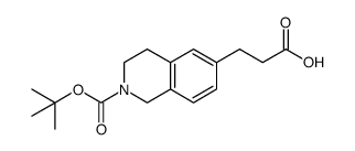 3-(2-(Tert-Butoxycarbonyl)-1,2,3,4-Tetrahydroisoquinolin-6-Yl)Propanoic Acid Structure