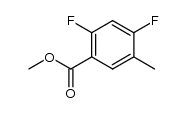 2,4-difluoro-5-methyl-benzoic acid methyl ester Structure