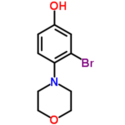 3-Bromo-4-(4-morpholinyl)phenol结构式