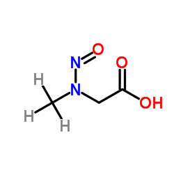 [(2H3)Methyl(nitroso)amino]acetic acid Structure