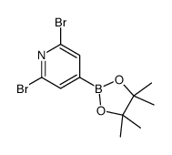 2,6-Dibromopyridine-4-boronic acid pinacol ester Structure