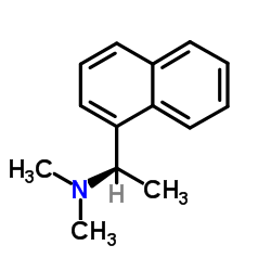 (R)-(+)-N,N-二甲基-1-(1-萘基)乙基胺结构式