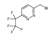 3-(Bromomethyl)-6-(pentafluoroethyl)pyridazine结构式