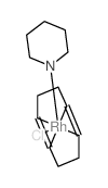 Rhodium,chloro[(1,2,5,6-h)-1,5-cyclooctadiene](piperidine)-结构式