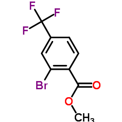 2-溴-4-(三氟甲基)苯甲酸甲酯结构式