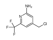 4-(chloromethyl)-6-(trifluoromethyl)pyridin-2-amine Structure