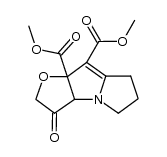dimethyl 3-oxo-3,3a,5,6,7,8a-hexahydro-2H-furo[2,3-b]pyrrolizine-8,8a-dicarboxylate结构式