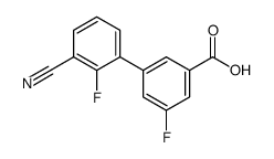 3-(3-cyano-2-fluorophenyl)-5-fluorobenzoic acid Structure