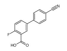 4-氰基-4-氟-[1,1-联苯]-3-羧酸结构式