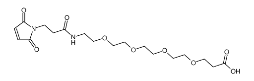 Mal-amido-PEG4-acid Structure