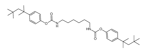 N,N'-hexanediyldicarbamic acid di(4-(1,1,3,3-tetramethylbutyl)phenyl) ester Structure