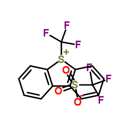 S-(三氟甲基)二苯并噻吩三氟甲基磺酸盐结构式