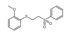 2-[(2-methoxyphenyl)sulfanyl]ethyl phenyl sulfone结构式
